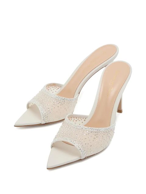 Gianvito Rossi Rania embellished heeled sandals - White - zdjęcie produktu nr 2