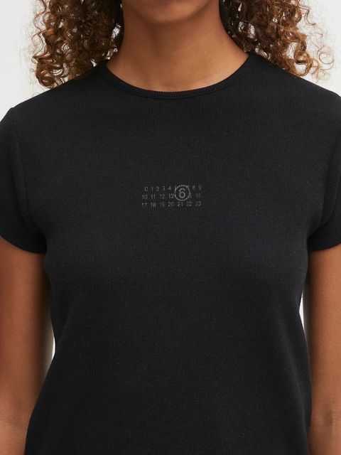 MM6 Maison Margiela t-shirt z domieszką wełny