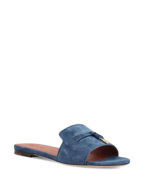 Loro Piana knot-detail sandals - Blue - zdjęcie produktu nr 2