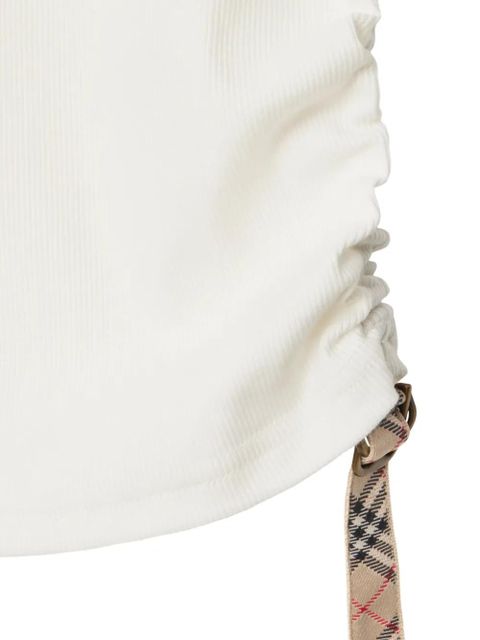 Burberry check-trim tank top - Neutrals