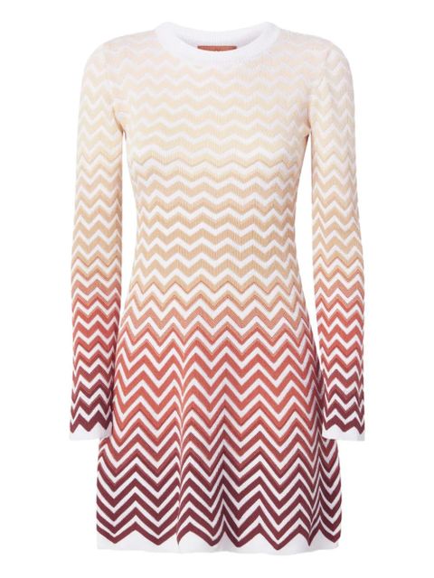 Missoni zigzag-pattern mini dress - Neutrals - zdjęcie produktu nr 1