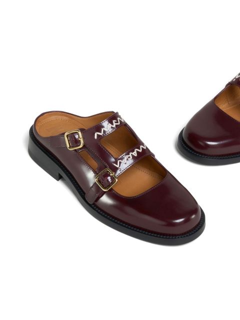 Marni leather mules - Red