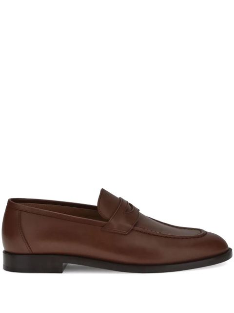 Loro Piana moccasin-stitched loafers - Brown - zdjęcie produktu nr 1