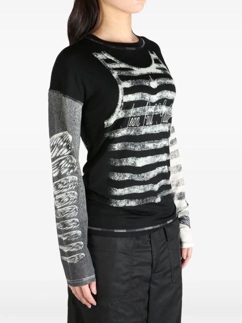 Jean Paul Gaultier printed T-shirt - Black