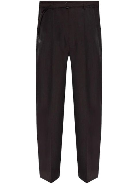LEMAIRE belted tailored trousers - Black - zdjęcie produktu nr 1