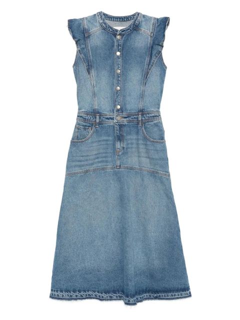 Ba&Sh Vayea ruffle-detail denim dress - Blue - zdjęcie produktu nr 1