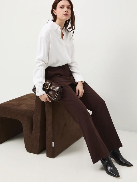 Medicine koszula damska kolor beżowy relaxed z kołnierzykiem klasycznym - zdjęcie produktu nr 1