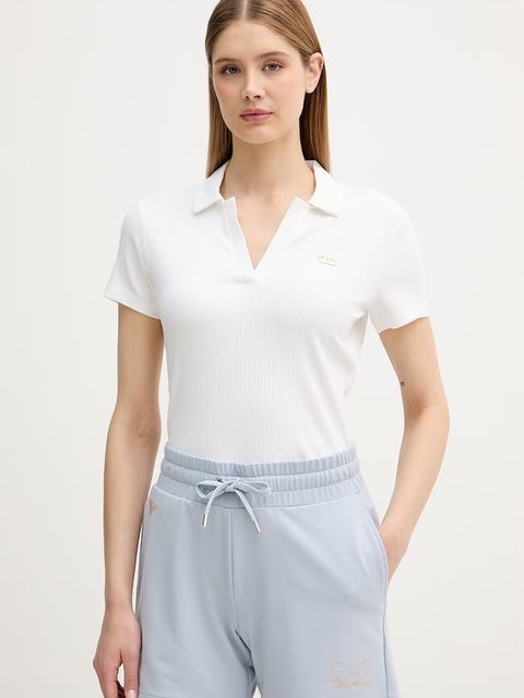 EA7 Emporio Armani polo damskie z wiskozą - zdjęcie produktu nr 1