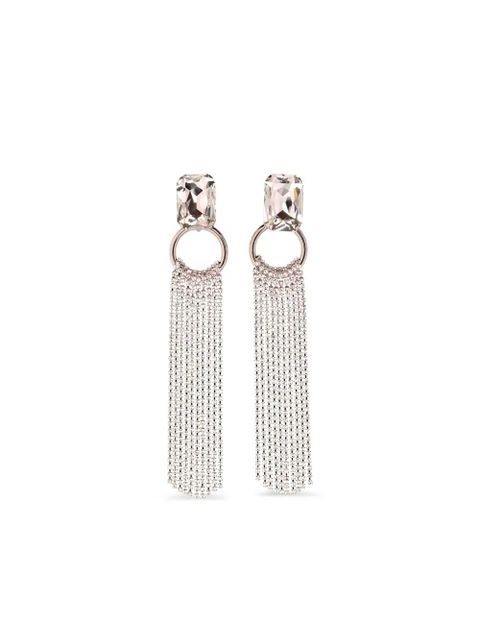 Alessandra Rich crystal-embellished chandelier earrings - Gold - zdjęcie produktu nr 1