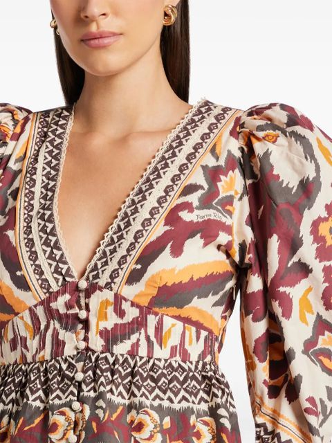 FARM Rio puff sleeves blouse - Neutrals