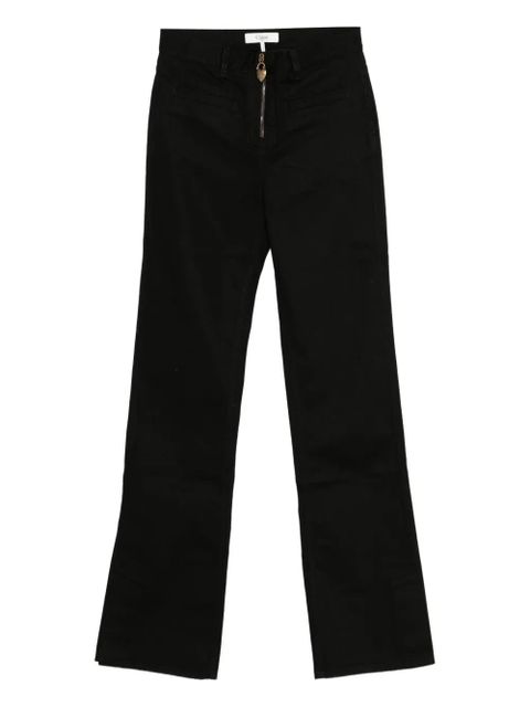 Chloé zip-up straight leg trousers - Black - zdjęcie produktu nr 1