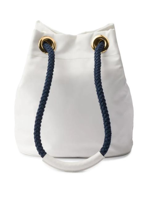 Prada small Mariner bucket bag - White