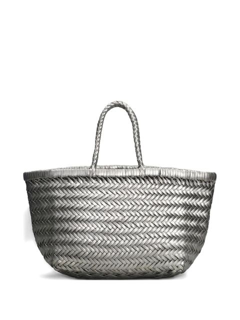 DRAGON DIFFUSION small Triple Jump woven tote bag - Silver - zdjęcie produktu nr 1