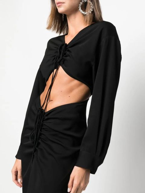 Christopher Esber cut-out maxi dress - Black