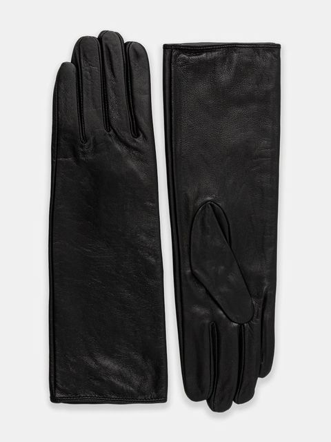 Answear.LAB rękawiczki skórzane damskie kolor czarny - zdjęcie produktu nr 1