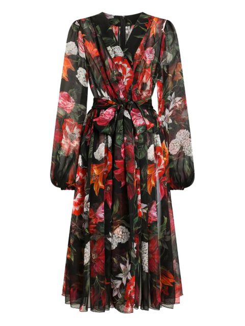 Dolce & Gabbana silk midi dress - Black - zdjęcie produktu nr 1