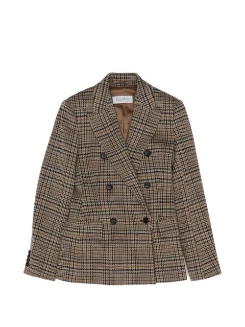 Max Mara double-breasted check blazer - Neutrals - zdjęcie produktu nr 1