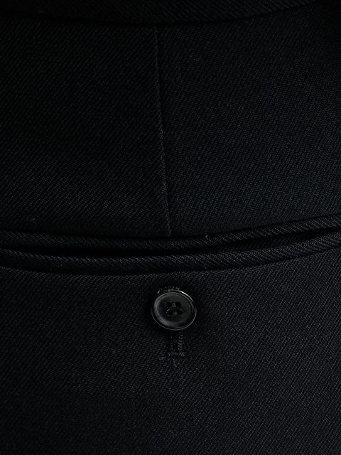 Bally spodnie wełniane damskie kolor granatowy szerokie high waist WTR03W