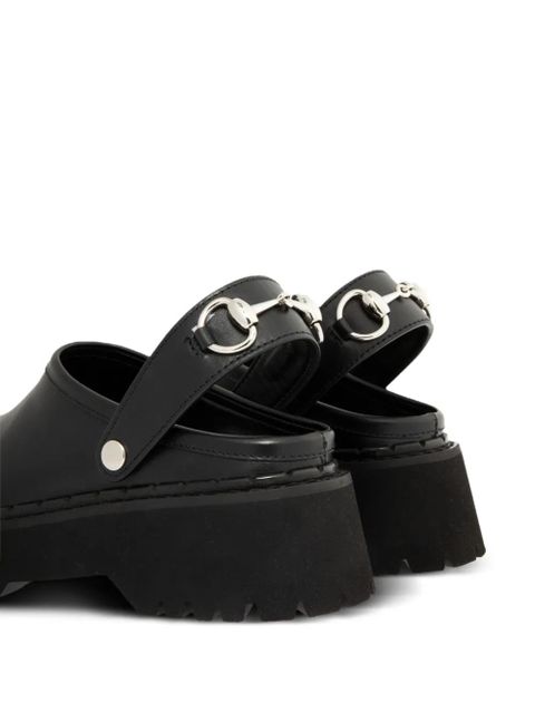 Gucci horsebit platform mules - Black - zdjęcie produktu nr 2