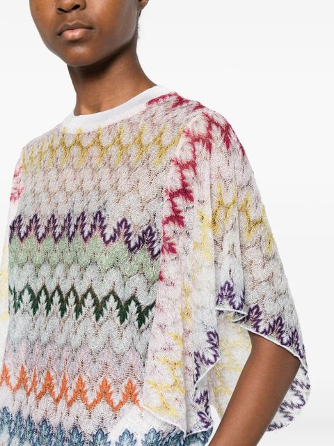 Missoni flutter-sleeve T-shirt - White
