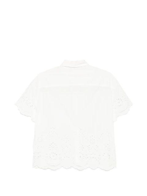 MC2 Saint Barth broderie-anglaise shirt - White - zdjęcie produktu nr 2