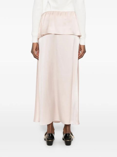 Chloé layered midi skirt - Pink