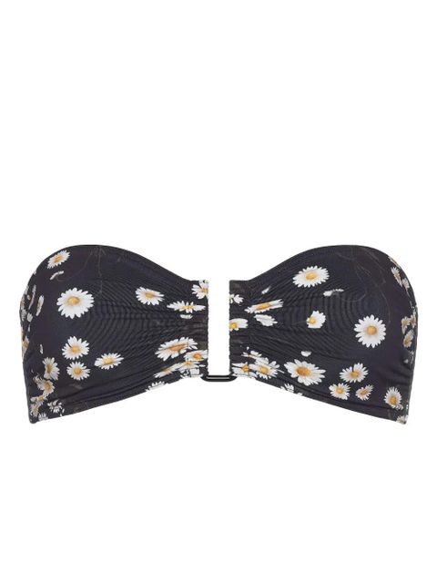 ERES Tendrement floral-print bikini top - Black