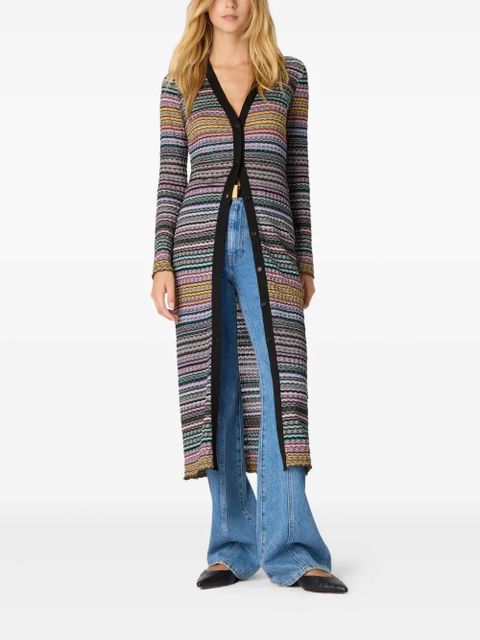 Missoni striped-pattern buttoned cardigan - Blue - zdjęcie produktu nr 2