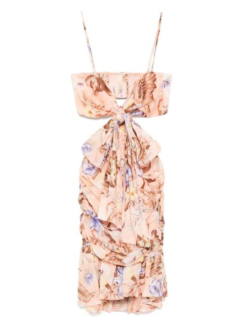 ZIMMERMANN Coco Bow Front mini dress - Pink - zdjęcie produktu nr 1