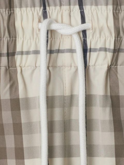 Burberry Check cotton shorts - Neutrals - zdjęcie produktu nr 2