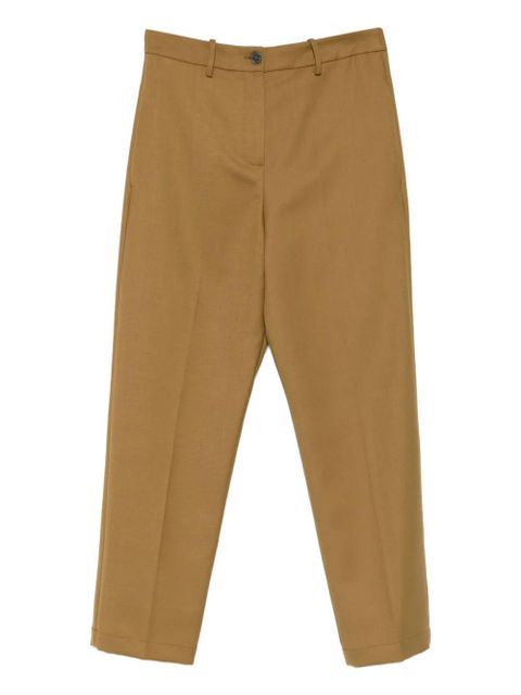 Alysi pressed-crease cotton trousers - Brown - zdjęcie produktu nr 1