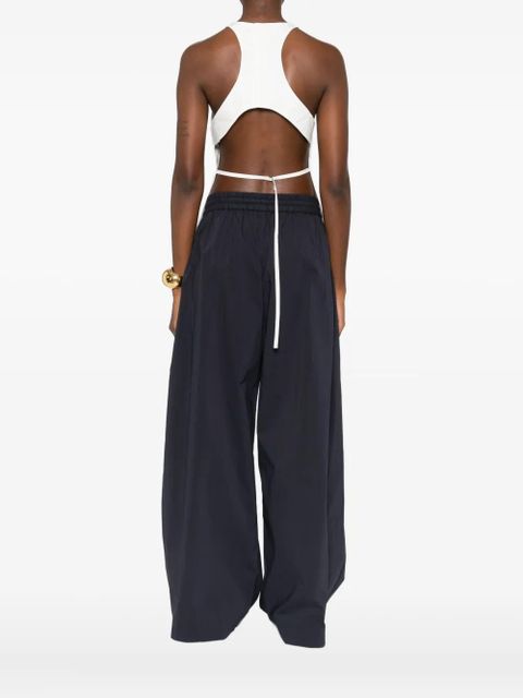 St. Agni racerback crew-neck top - White