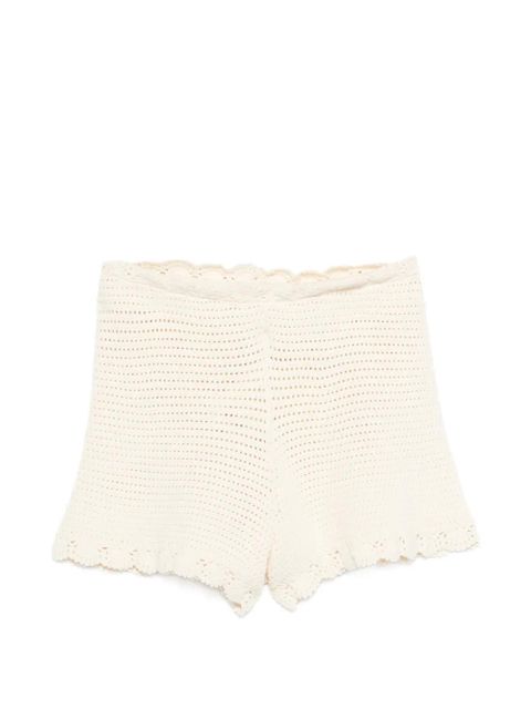 Posse Dylan crocheted mini shorts - Neutrals - zdjęcie produktu nr 1