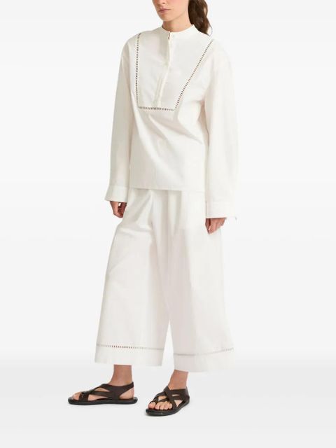 Yves Salomon poplin blouse - White