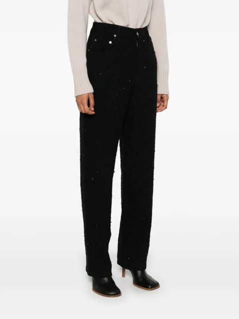 Golden Goose crystal-embellished trousers - Black