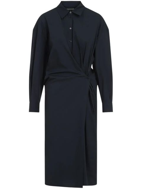 LEMAIRE draped midi dress - Black - zdjęcie produktu nr 1