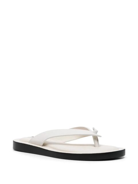 Jil Sander leather slides - White - zdjęcie produktu nr 2