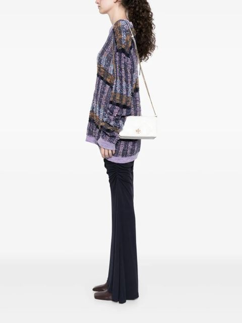 Tory Burch Kira Diamond quit chain crossbody bag - White - zdjęcie produktu nr 2