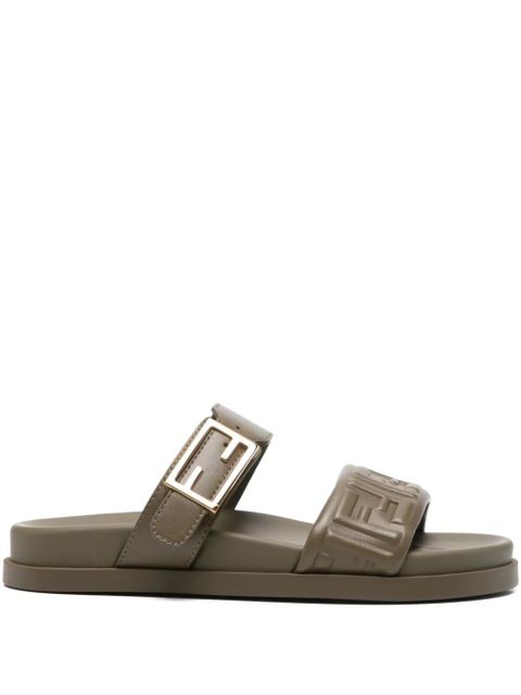FENDI buckle embossed-FF sandals - Green - zdjęcie produktu nr 1