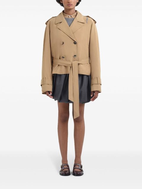 Marni double-breasted trench jacket - Neutrals - zdjęcie produktu nr 2