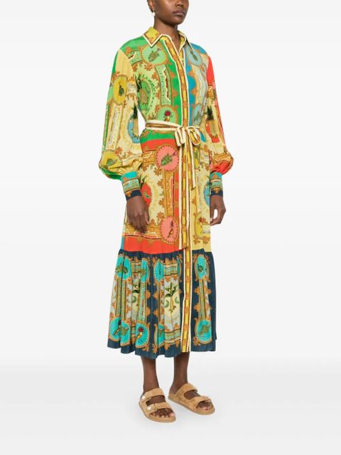 ALEMAIS La Musica midi dress - Green