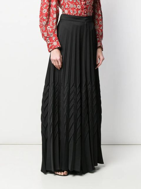 Blumarine chevron palazzo trousers - Black
