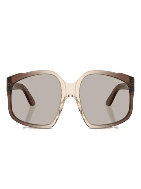 Miu Miu Eyewear oversize-frame sunglasses - Brown