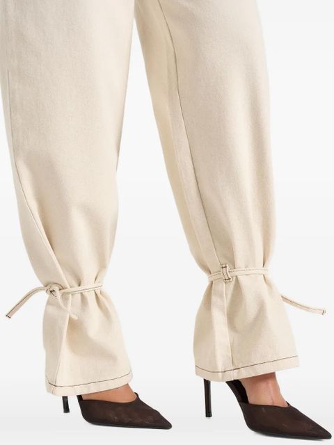 Manière De Voir Faye tie-waist jeans - Neutrals