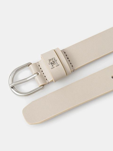 Tommy Hilfiger pasek skórzany damski kolor beżowy AW0AW17279 - zdjęcie produktu nr 2