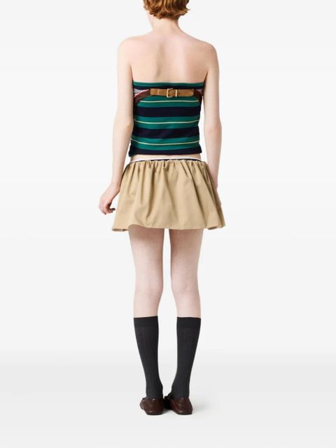 Miu Miu elasticated-waist miniskirt - Neutrals - zdjęcie produktu nr 2