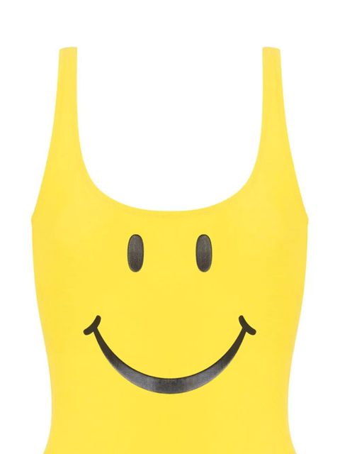 Moschino smiley face-motif swimsuit - Yellow - zdjęcie produktu nr 2