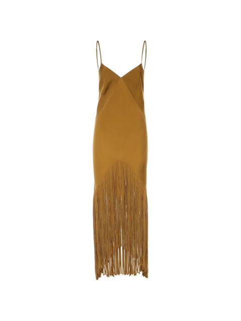 PINKO fringed asymmetric dress - Gold - zdjęcie produktu nr 1
