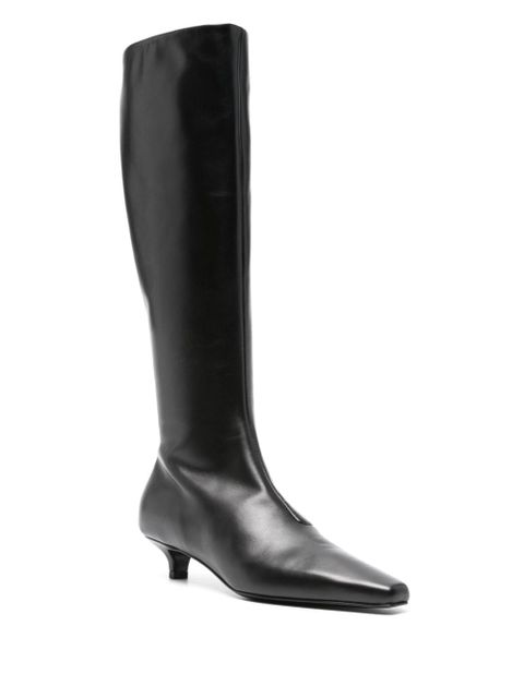 TOTEME 40mm The Slim knee-high boots - Black - zdjęcie produktu nr 2