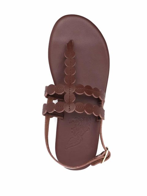 Ancient Greek Sandals Dryad leather strap sandals - Brown
